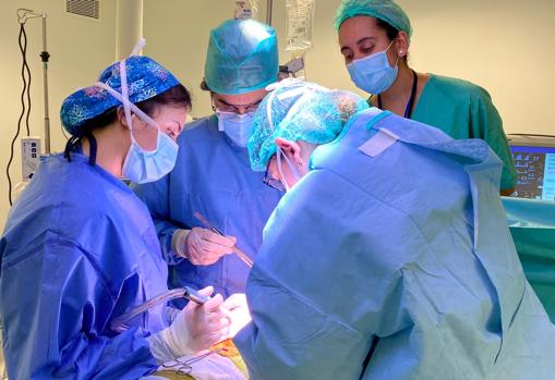 Intervención quirúrgica para trasplantar un pulmón