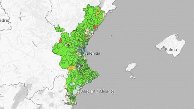 Los casos de coronavirus vuelven a aumentar en la mitad de los principales municipios valencianos