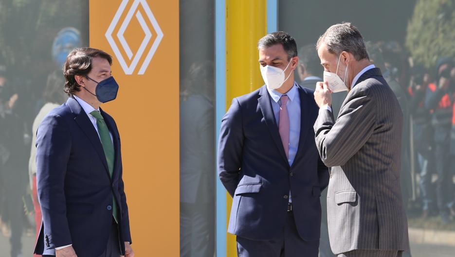 El Rey Felipe respalda a Renault en la presentación de su nuevo plan industrial