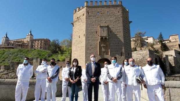 Arranca la rehabilitación del Torreón medieval del Puente de Alcántara de Toledo