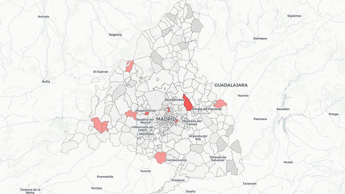 Confinamiento Madrid | Cerradas dos nuevas zonas básicas de salud y seis municipios
