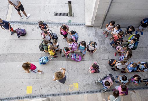 Alumnos en un colegio de la Comunidad Valenciana