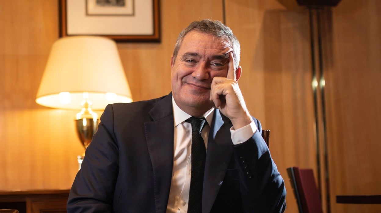 El vocal José María Macías, en su despacho en el Consejo General del Poder Judicial