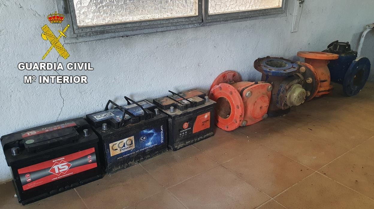 Baterías y herramientas robadas y valoradas en 1.800 euros