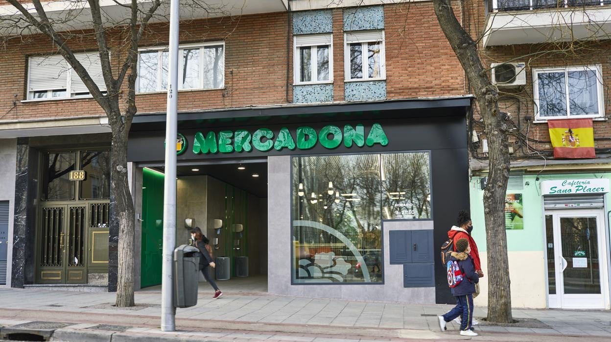 Imagen de un supermercado de Mercadona en Madrid