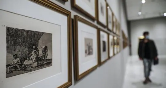 Imagen de la exposición «Goya en la mirada de Picasso» en la Fundación Bancaja