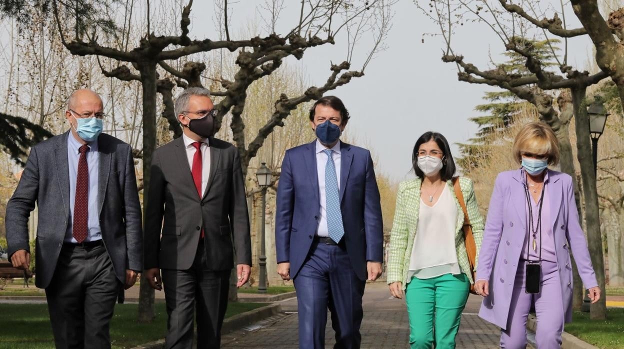 La ministra de Sanidad, Carolina Darias, está hoy de visita institucional en Valladolid, desde donde ha presidido el Consejo Interterritorial de Salud