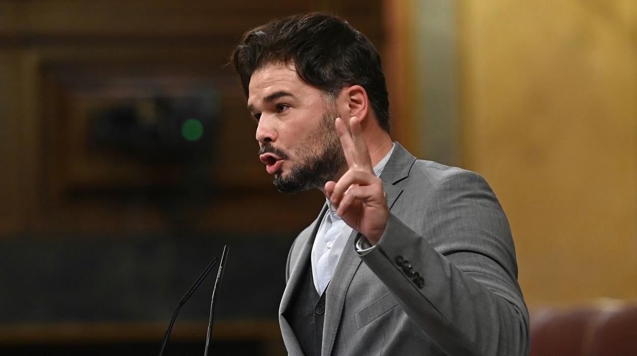 Gabruel Rufián, en el Congreso