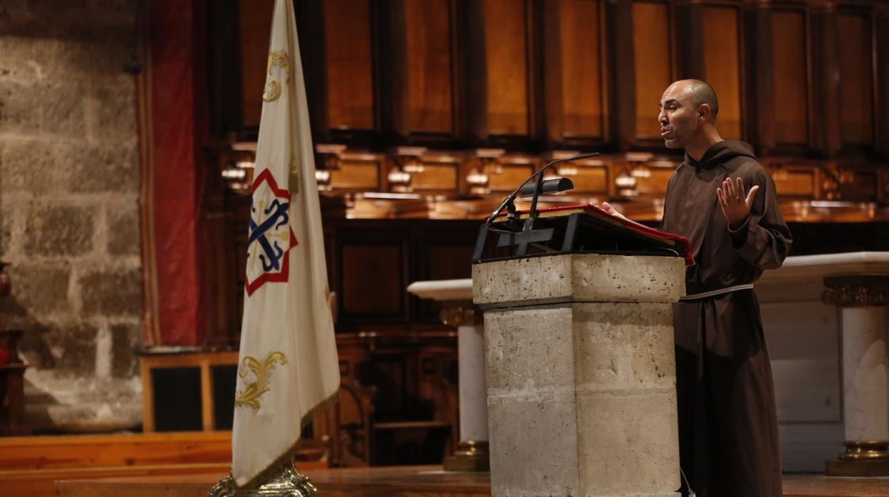 Víctor Herrero de Miguel, durante el Sermón que pronunció en la Catedral