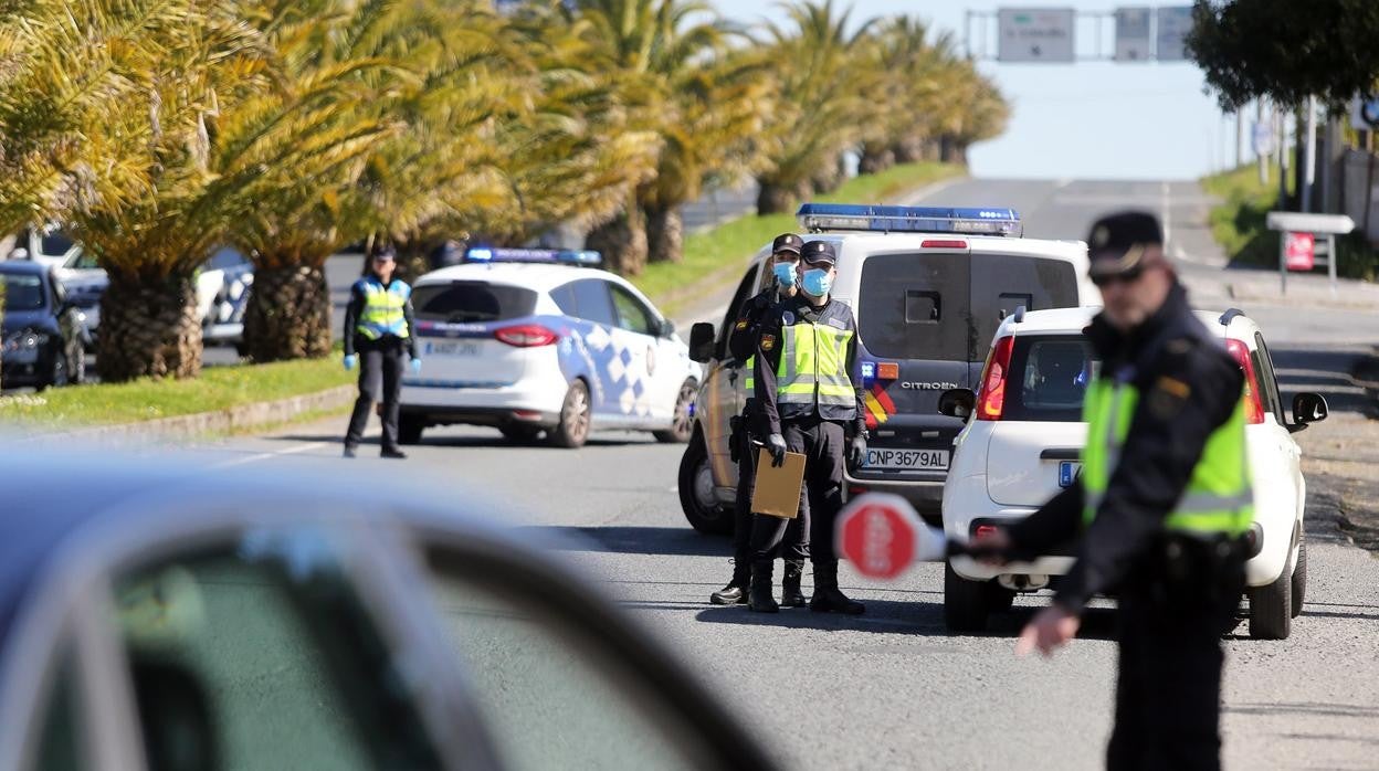 Control de policía en el estado de alarma