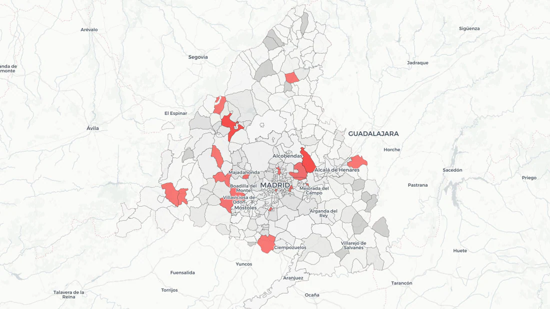 Coronavirus Madrid | Hasta 21 zonas básicas y varios municipios en riesgo de confinamiento con los criterios actuales