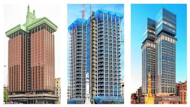Las Torres Colón, al desnudo: el coloso encara su última transformación