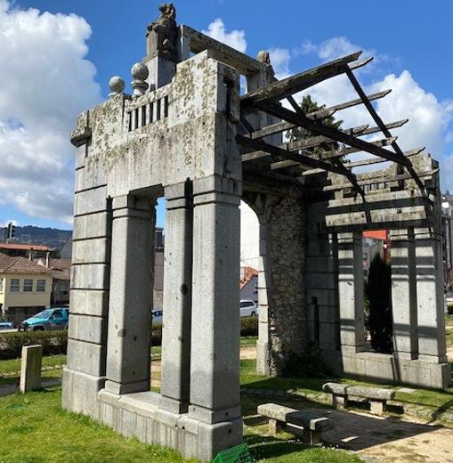 El templete original, que se encuentra en Porriño (Pontevedra)