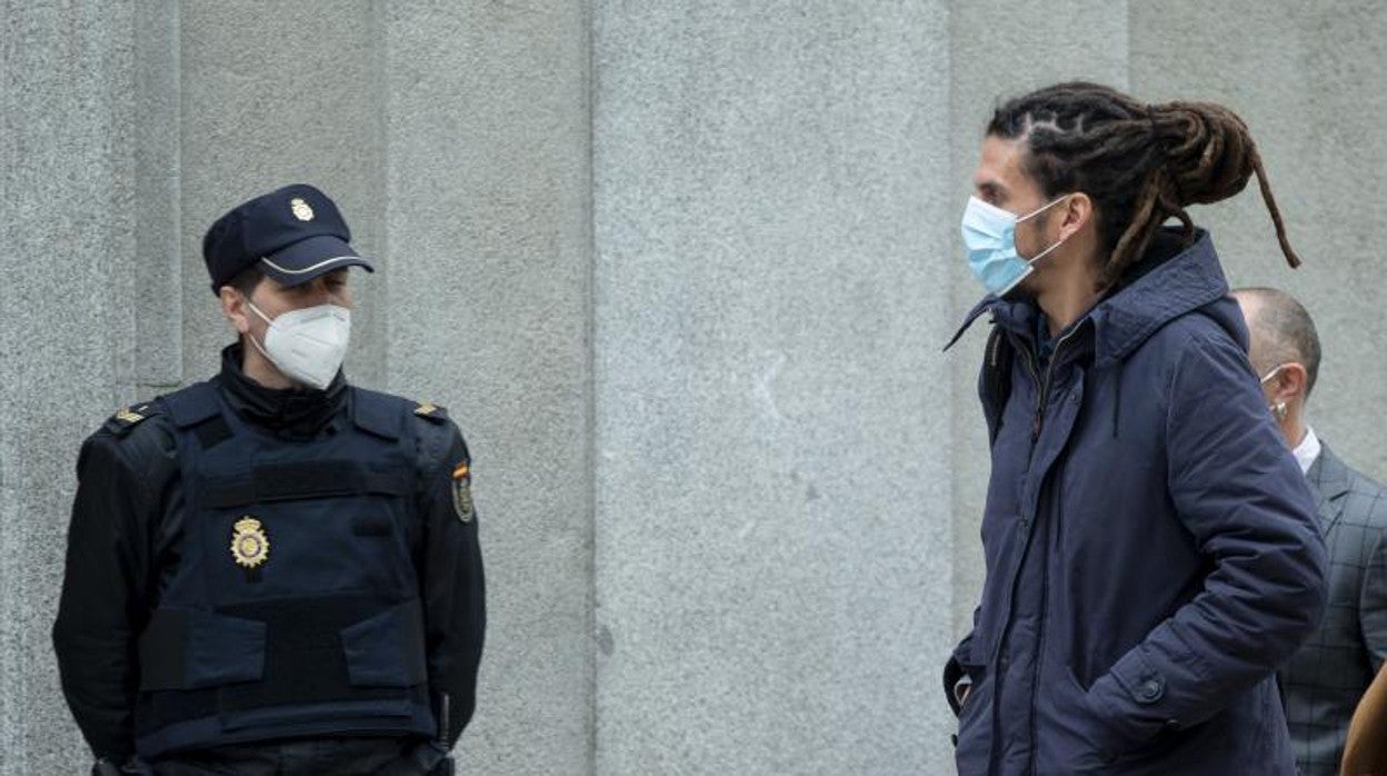 Alberto Rodríguez, a su llegada al Supremo