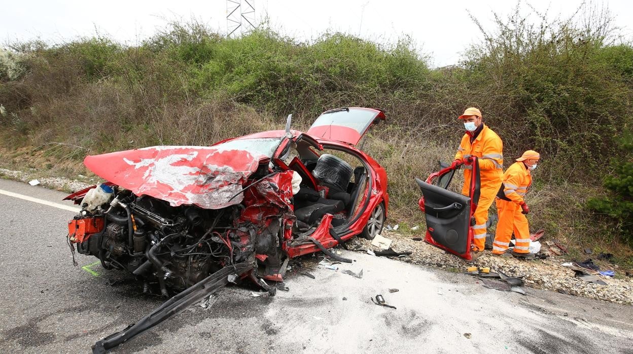 Estado en el que ha quedado el vehículo tras el accidente