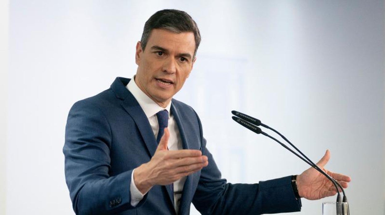 Pedro Sánchez, hace una semana en La Moncloa