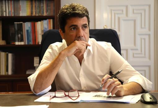 Imagen del presidente de la Diputación de Alicante, Carlos Mazón