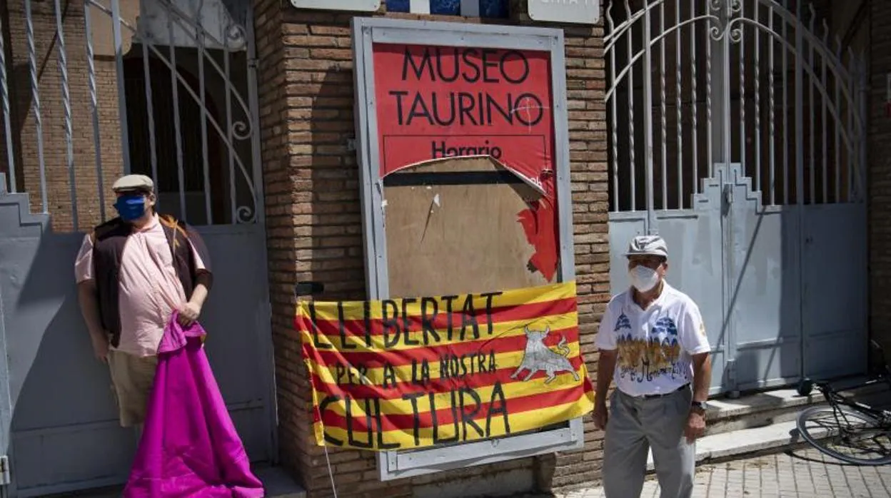 Protesta el año pasado para la vuelta de los toros a Cataluña