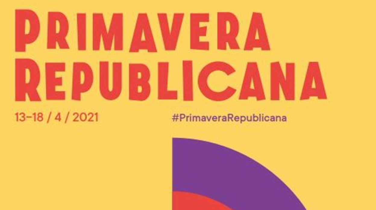 Detalle del cartel de la 'Primavera Republicana' organizada por el Ayuntamiento de Barcelona