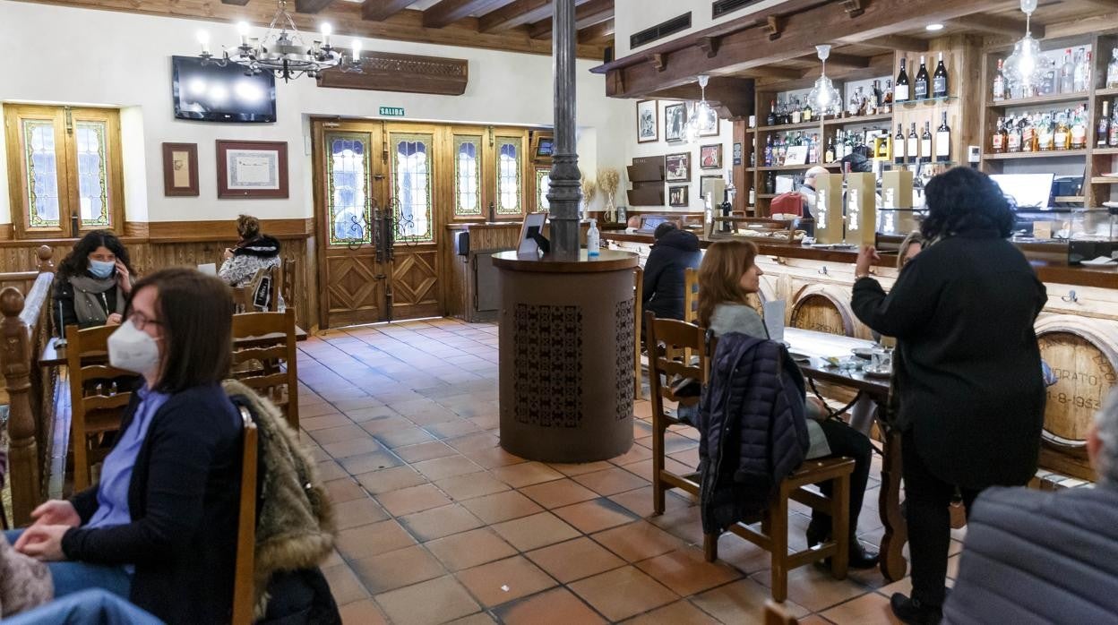 Interior del restaurante José María de Segovia, el pasado marzo