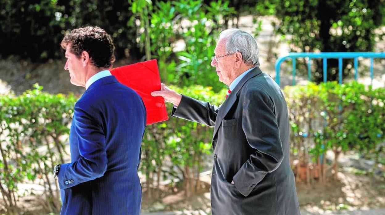 El exembajador Raúl Morodo, en la Audiencia Nacional