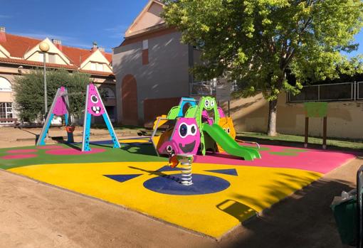 Parque infantil construido en Tarazona con subvenciones del plan PLUS de la Diputación de Zaragoza