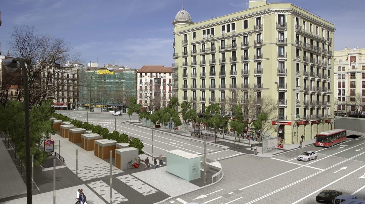 Recreación de la avenida de Felipe II tras la remodelación que concluirá en 2022