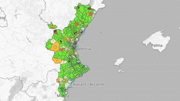 Listado de los últimos rebrotes de coronavirus y situación de las residencias en la Comunidad Valenciana