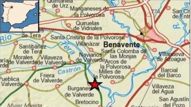 Registrado un terremoto de 2,8 grados en Burganes de Valverde (Zamora)