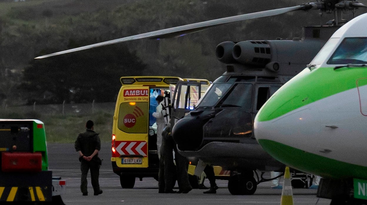 Los supervivientes han sido trasladados al aeropuerto de Tenerife Norte