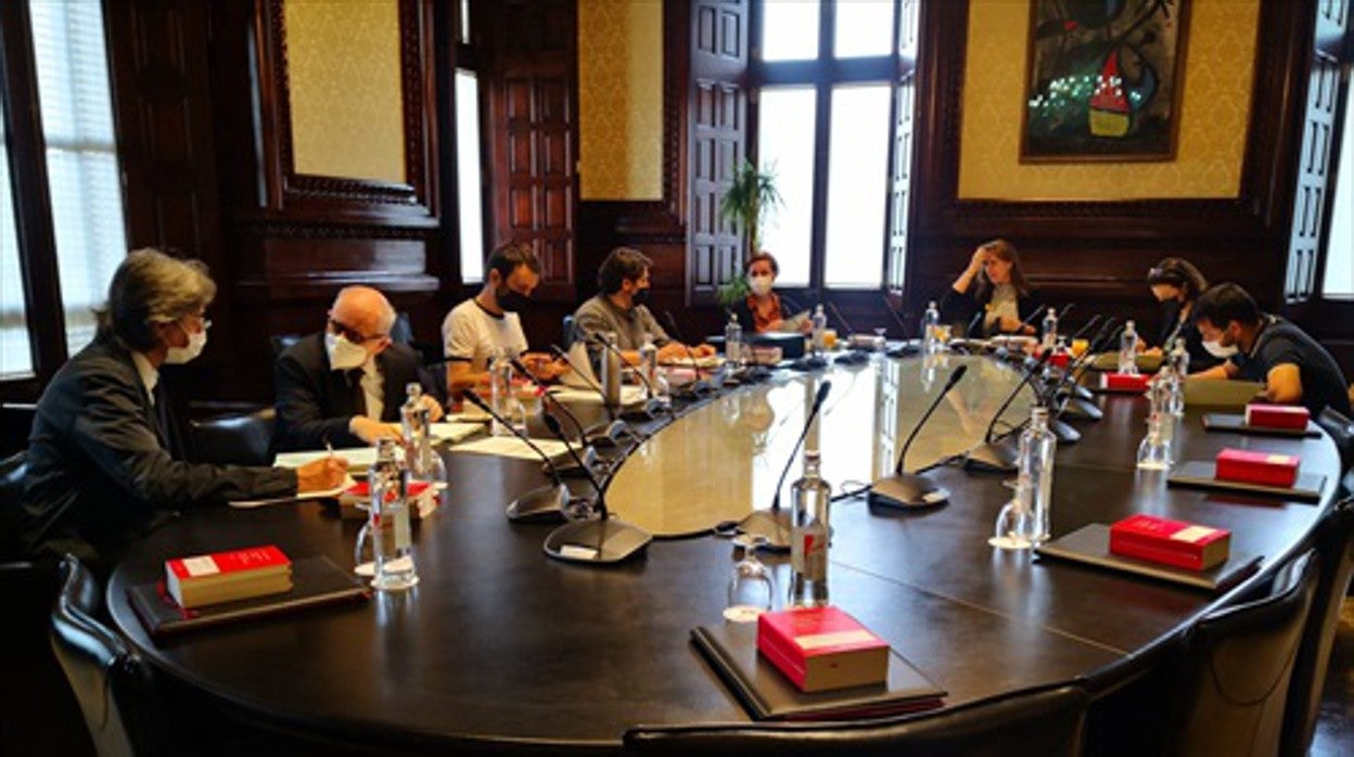 Reunión de la Mesa del Parlamento de Cataluña, hoy