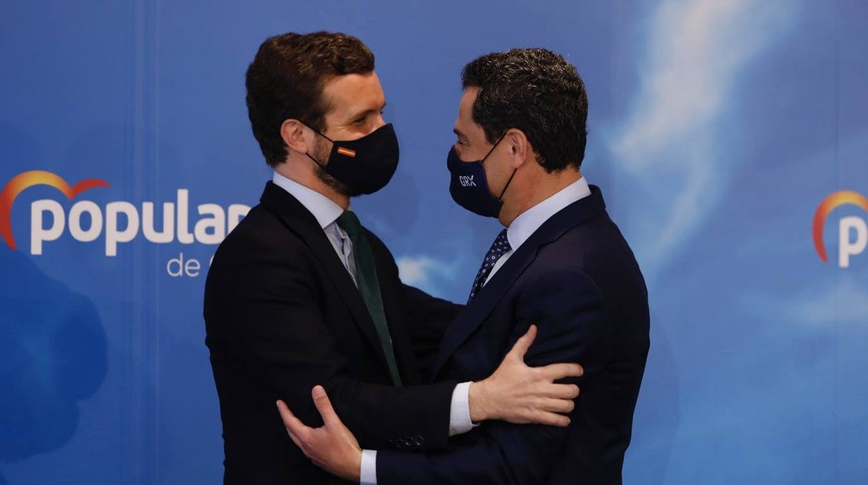 Pablo Casado y Juanma Moreno, en una imagen de archivo