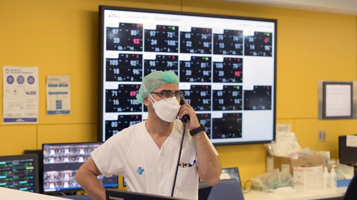 Un hospital de Barcelona, durante la pandemia