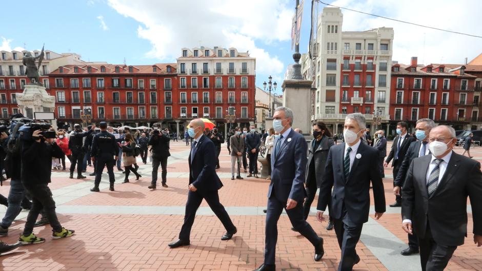 Marlaska, recibido en Valladolid con insultos y gritos de «acerca-etarras»