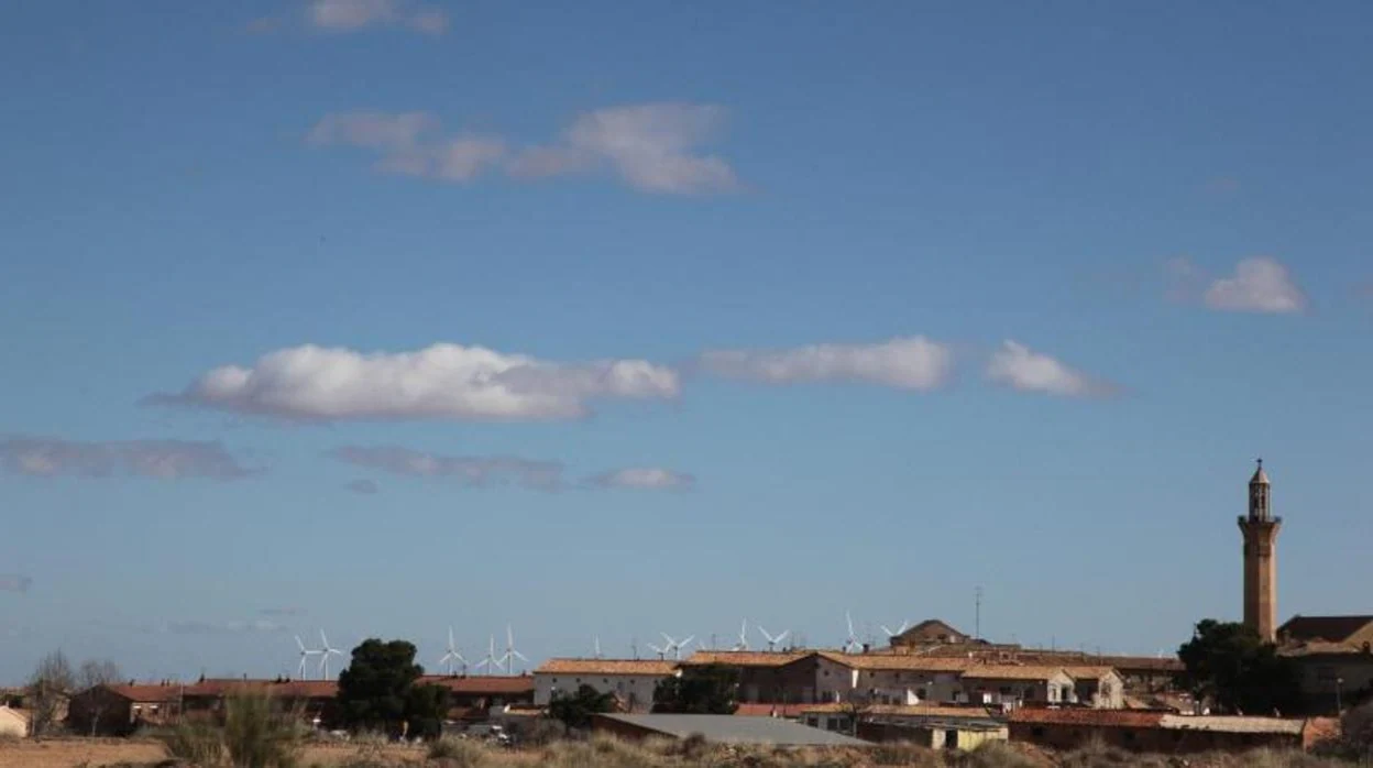 Vista de la localidad de Belchite, capital de una de las comarcas más despobladas de Aragón