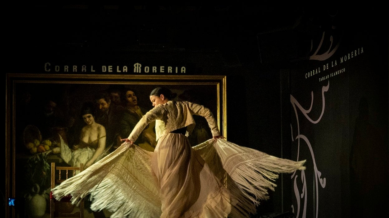 La bailaora María Moreno, en la presentación del 65º aniversario del Corral de la Morería