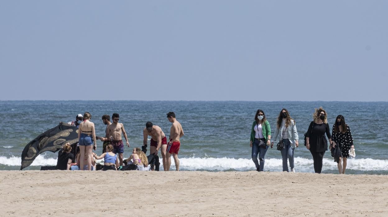 Imagen tomada en la playa en Valencia