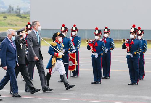 El Rey llega a Ecuador para asistir a la toma de posesión del presidente Lasso