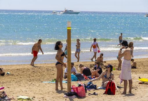 Turistas en la Playa de San Juan