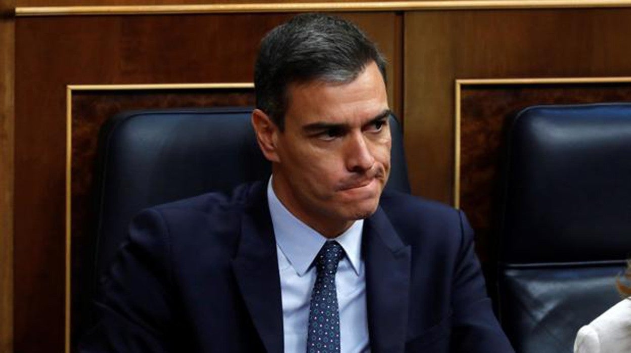 El presidente del Gobierno, Pedro Sánchez, en el Congreso de los Diputados