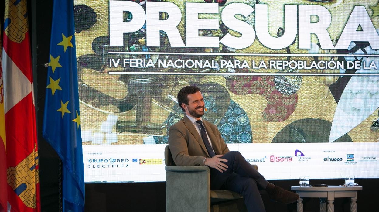 El presidente del PP, Pablo Casado