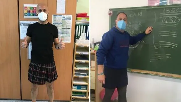 Dos profesores dan clase con falda para concienciar sobre «diversidad y tolerancia»