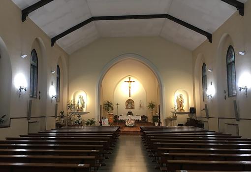 El interior de la iglesia parroquial de San Matías