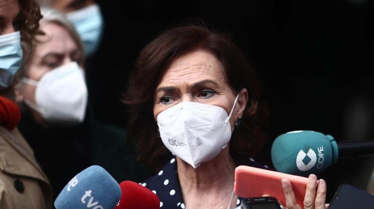 La vicepresidenta del Gobierno Carmen Calvo, impulsora de la ley de memoria democrática