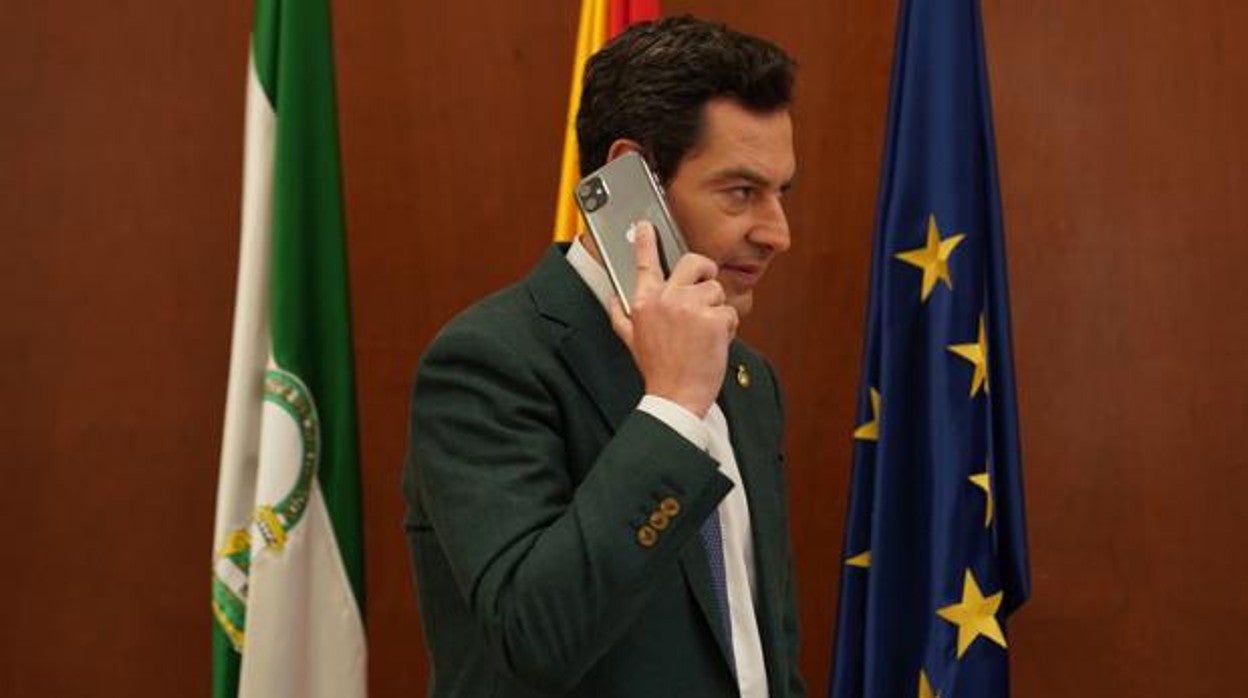 El presidente de la Junta de Andalucía, Juanma Moreno