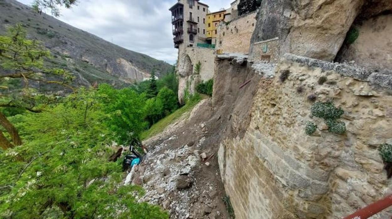 La Fiscalía abre una investigación por el derrumbe de la Calle Canónigos en Cuenca