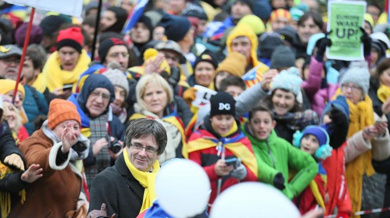 El secesionismo se manifestó en diciembre de 2017 en Bruselas
