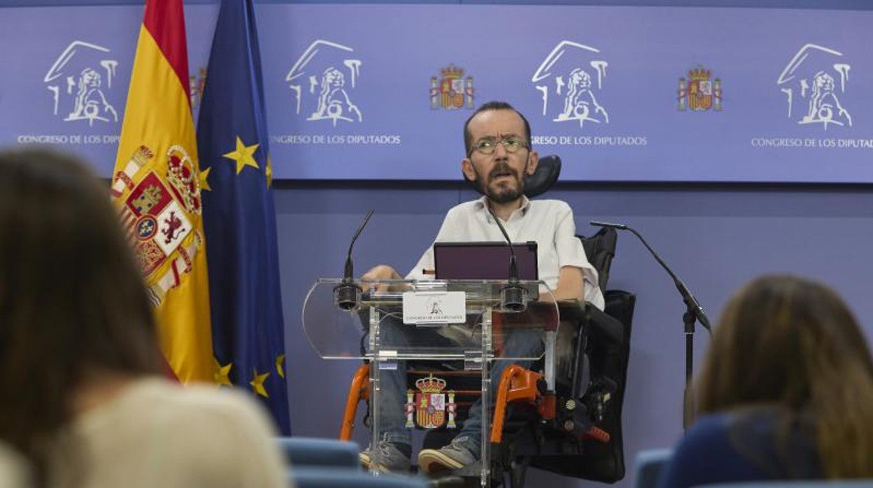 Pablo Echenique, en el Congreso de los Diputados