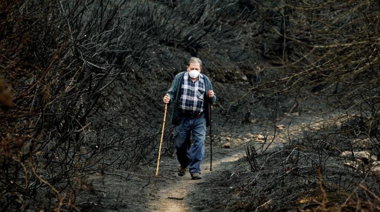 Dos incendios descontrolados amenazan Folgoso do Courel y Salvaterra donde puso en peligro viviendas