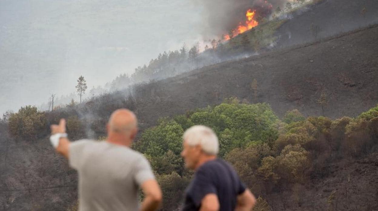 El incendio en el municipio gallego de Folgoso do Courel